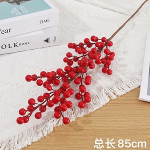 เบอร์รี่ประดิษฐ์ตกแต่งคริสต์มาสเบอร์รี่มหัศจรรย์สีแดงจัดดอกไม้นำโชคสำหรับตกแต่งปีใหม่ - Product Image 4