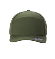 Casquette de baseball perforée au laser à 7 panneaux, imperméable, avec logo personnalisé, casquette de sport ventilée, casquette de camionneur à visière plate vierge