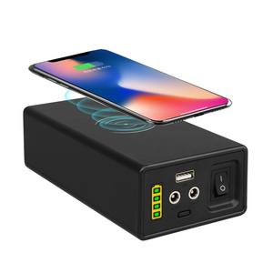 DC 12V Und 5V USB 2 Port Ausgänge Wiederaufladbare Lithium-Ionen Akku 12V Tragbare Batterie Mit drahtlose Ladegerät - Product Image 1