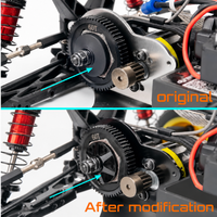 Kit d'embrayage antidérapant en aluminium avec plaque de pression, pièce de rechange LOS212015 pour Buggy RC Mini-T 2.0 Mini-B 1/18, pièces de mise à niveau