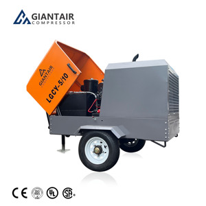 Giantair 37Kw 55Kw 60kw tất cả trong một máy nén khí di động di động 185 CFM Máy nén khí trục vít Máy nén khí cho khai thác mỏ - Product Image 2