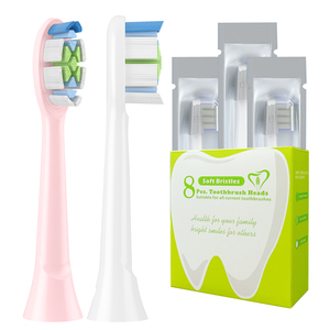 Tête de brosse à dents électrique rechargeable en forme de diamant, sans métal, à poils denses, pour blanchir et polir les dents (vente en gros) - Product Image 4