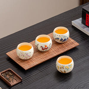 Ensemble de tasses à thé miniatures pour <span class=keywords><strong>chat</strong></span> portable, ensemble de théière en céramique Kung Fu avec boîte cadeau pour la maison, le bureau, cadeau - Product Image 5