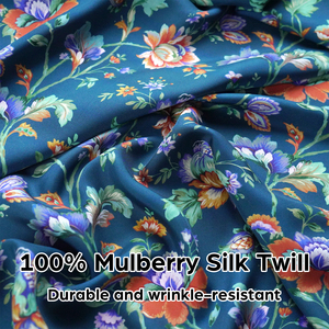 Abito in Seta 18MM 100% Seta di Gelso Twill Lusso Moda Morbido Traspirante Fibra Naturale Premium - Product Image 3