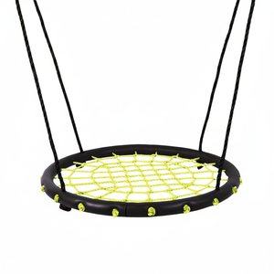 Columpio de Tubo de Espuma de 60 cm con Asiento de Malla de PE y Cuerda de Hierro, Capacidad de Carga de 150 kg, Equipo de Juegos al Aire Libre para Parques de Diversiones - Product Image 2
