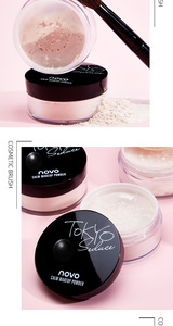 Novo calm bedak rias tahan lama tahan air, bedak halus Kontrol Minyak mineral pengaturan pro kulit madu bedak longgar - Product Image 6