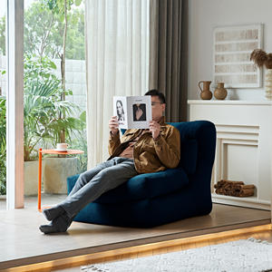 Sofá Modular de Tela Tapizado, Moderno, Cuadrado, Duradero, de una Plaza, sin Brazos, Extensible, Convertible, para Apartamento, Villa, Sala de Estar - Product Image 3