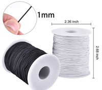 Cordes élastiques en caoutchouc élastique enduit Corde extensible pour bijoux Bracelets Fabrication de collier Utilisation polyvalente Sacs Vêtements Chaussures