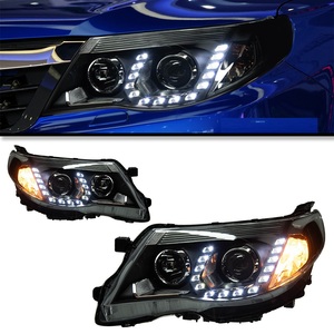 Compatible 2008-2012 for Forester Front Headlight Assembly Retrofit Kit 6000K LED Tear Design DRL Bi-Lens <b>Projector</b> <b>Lights</b> 12v L - Product Image 2
