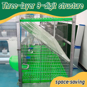 3 Laag <span class=keywords><strong>9</strong></span> Cellen Konijnenfokkooi Thermisch Gegalvaniseerd Meer dan 7 Jaar Levensduur Konijnenkooi - Product Image 3