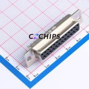 D-SUB-25F-HJBJ D-Sub/VGA Connector Through hole Component (THT) Connector ( Total Number of PINs: 25P ) - Product Image 1