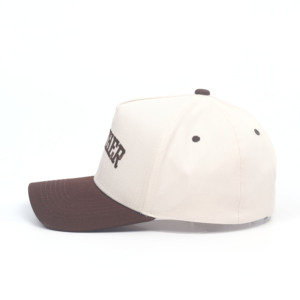 Custom 5 Panel with <b>Embroidery</b> logo a <b>Frame</b> Baseball Hat - Product Image 3