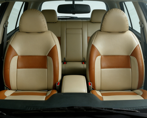 Housses de siège auto en cuir Nappa de luxe sur mesure, ensemble complet pour K5 A7, protection intérieure toutes saisons - Product Image 5