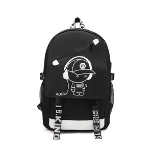 MARKSMAN Wholesale Custom Oxford Kids School Bag Luminous Fashion Student Cartoon School Backpack With USB Charging Port