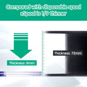 Bobina Reutilizable para Filamento 3D Espool, Recarga Transparente para Impresión 3D, Removible, Diámetro de 1.75/2.85mm, 1KG PLA PETG sin Bobina - Product Image 6