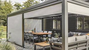 Youya Pare-soleil <span class=keywords><strong>en</strong></span> <span class=keywords><strong>verre</strong></span> coulissant de jardin <span class=keywords><strong>Pergola</strong></span> <span class=keywords><strong>Toit</strong></span> rétractable <span class=keywords><strong>Kit</strong></span> de <span class=keywords><strong>pergola</strong></span> à persiennes extérieur <span class=keywords><strong>en</strong></span> aluminium bioclimatique motorisé - Product Image 4