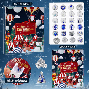 Frozen Winter-Thema Weihnachts-Überraschungsbox Spielzeug 2026 Mädchen Prinzessinnen-Serie Legierung 24-Tage-Countdown Feiertagsgeschenkset - Product Image 2
