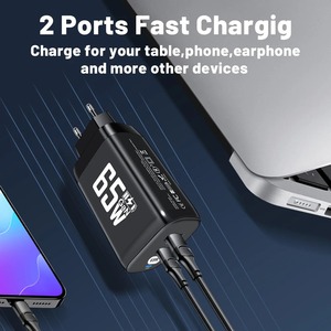 65W USB PD caricatore rapido LED USB caricabatterie PD adattatore di ricarica per <span class=keywords><strong>computer</strong></span> <span class=keywords><strong>portatile</strong></span> <span class=keywords><strong>Macbook</strong></span> <span class=keywords><strong>Air</strong></span> Pro iPad IPhone15 14 Pro Max Samsung Xiaomi - Product Image 5