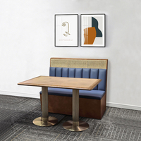 Canapé de restaurant sur mesure en bois durable pour hôtel et café, vente en gros