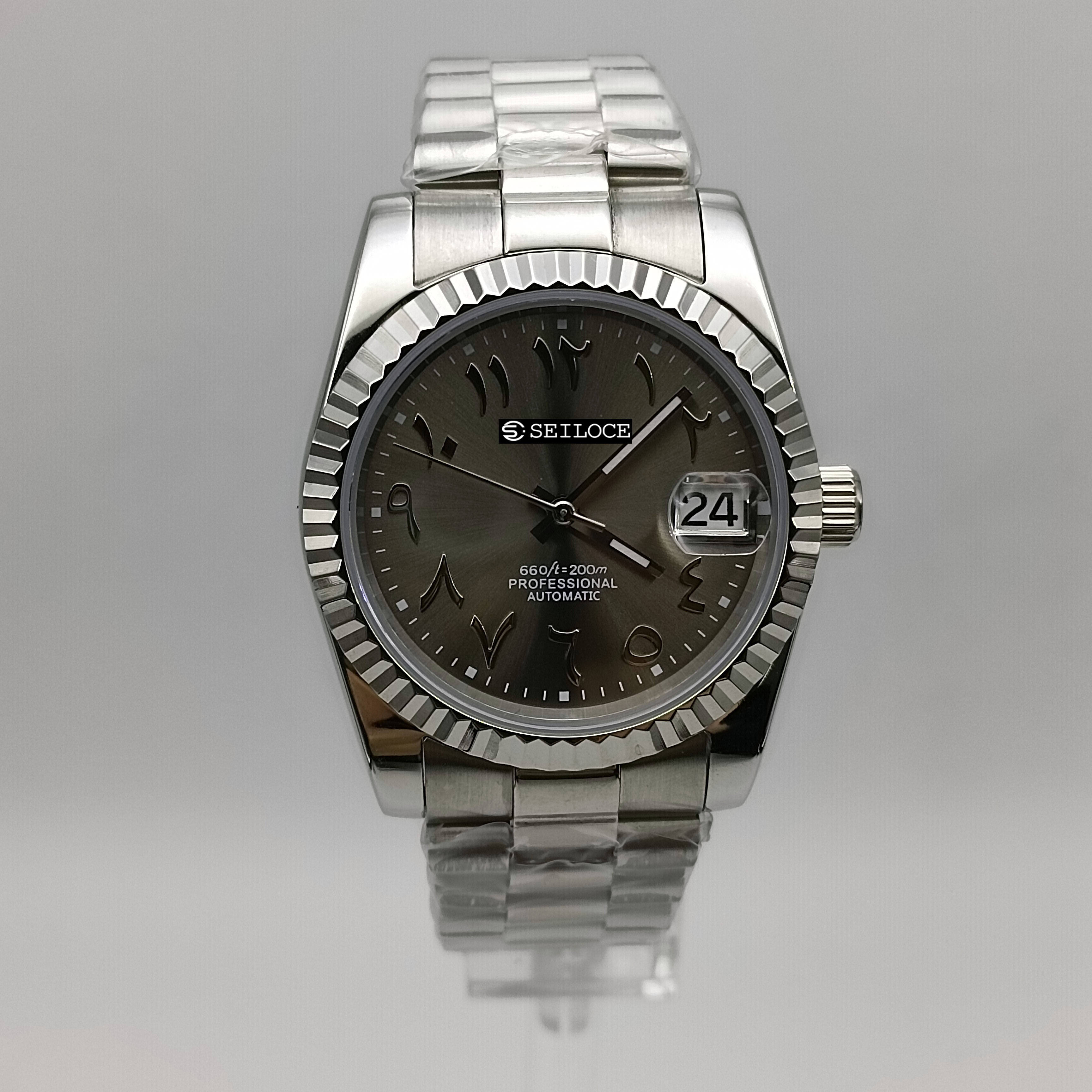 Silver Case+Gray Dial