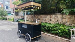 Etodevice Fully Equipped Foldable Shopping Cart with Wheels Mobile Hot Dog and Candy Cart with Grill for Food Trucks - Product Image 5