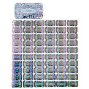 Étiquette de sécurité holographique argentée personnalisée, autocollant inviolable, étiquette laser de garantie non transférable pour l'électronique - Product Image 2