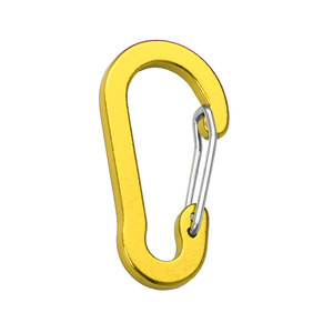 Trung Quốc Bán Buôn Biểu Tượng Tùy Chỉnh Nhỏ Khóa Leo Núi Keychain Snap Móc Kim Loại Mùa Xuân Clip Móc Nhôm D-Hình <span class=keywords><strong>Carabiner</strong></span> 5Mm - Product Image 5