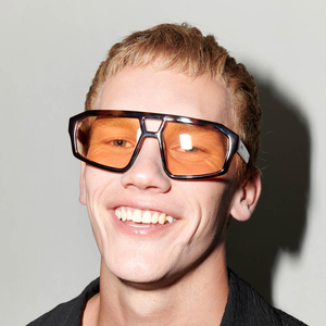 แว่นกันแดดทรงใหญ่แบบสองบริดจ์สไตล์เรโทร แบรนด์ Lmamba Fashion ดีไซน์หรูหรา วินเทจ รับทำโลโก้ สำหรับผู้หญิงและผู้ชาย - Product Image 4