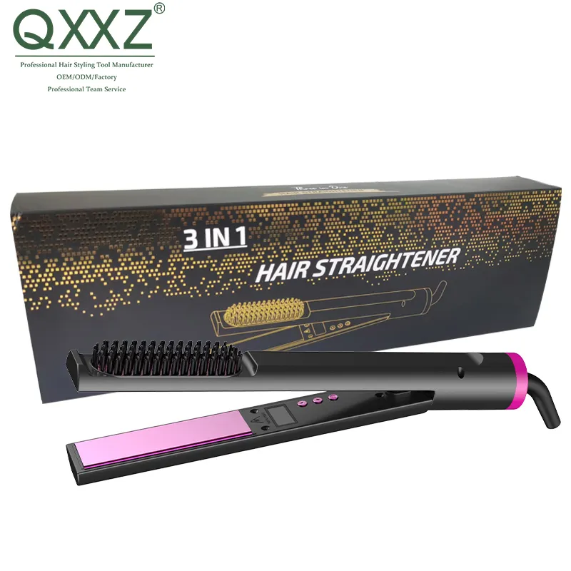 High Quality Customize Titanium Hair Straightener professional Flat Irons For Keratin Use Private Label Iron