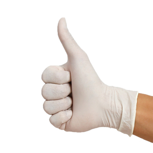 Disposable Latex Examination Gloves Powder Free 5MIL Thick 24CM Length Cut Edge Cuff Smooth General Malaysia Manufacturer - Product Image 6