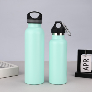 500ml/600ml Customized Reusable Stainless Steel Vacuum Water <b>Bottle</b> Powder Coated Camping 24 Hours Thermal Insulation Portable - Product Image 2