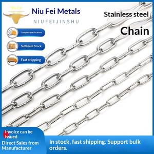 Catena di sollevamento in acciaio inossidabile 304 con finitura zincata, catena per stendibiancheria, catena per recinzioni, catena per porte, catena per cani, prodotta in Cina, personalizzabile - Product Image 5