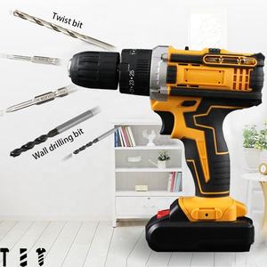 Cordless Drill Set 20V Battery <b>Powered</b> Variable Speed Brush Motor 1-78 in Chuck with Case for DIY Repair - Product Image 3
