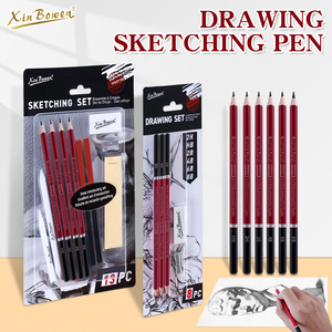 Xin Bowen kalem seti profesyonel grafit çekirdek/kömür çekirdek 8/13-piece <span class=keywords><strong>Set</strong></span> kroki boyama kalem toksik olmayan - Product Image 3