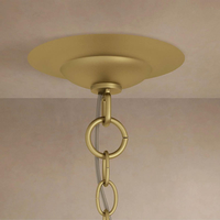 Lustre rond en laiton de style nordique simple, design moderne, pour salle à manger, salon, lampe suspendue