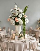 Boules de fleurs artificielles bordeaux en gros, roses de luxe en soie rouge, centres de table pour mariages, décorations de table pour fêtes et cérémonies à domicile