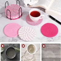 Sets de table et sous-verres en corde de coton tressée à la main, style minimaliste, pour la table à manger et la décoration de la maison
