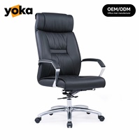 Fauteuil de bureau exécutif ergonomique en cuir véritable, inclinable, avec soutien lombaire et réglage en hauteur, idéal pour la chambre – Vente directe usine