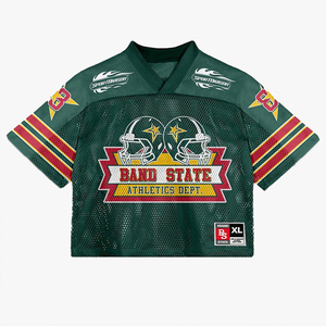 Camiseta Deportiva de Moda Hip-Hop, Estilo Rugby, Baloncesto, Vintage, Manga Corta, para Hombre, Malla Deportiva - Product Image 1