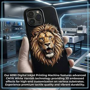 Wholesale A1 6090 Uv Flatbed Printer 2 TX800 Heads for Phone Case Pen Glass Acrylic Uv DTF Film Glass Wood <b>Printing</b> <b>Machine</b> - Product Image 2