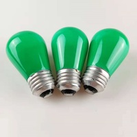 Ampoule incandescente en verre colorée 120V 220V 5W 7W 10W 11W, ampoule à filament de tungstène, ampoule globe ST45 / S14 pour guirlandes lumineuses