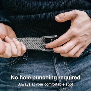 <span class=keywords><strong>Ceinture</strong></span> tressée extensible unisexe en gros pour OEM, <span class=keywords><strong>ceinture</strong></span> de golf décontractée <span class=keywords><strong>élastique</strong></span> avec <span class=keywords><strong>boucle</strong></span> métallique, <span class=keywords><strong>ceinture</strong></span> en sangle non entièrement réglable - Product Image 3