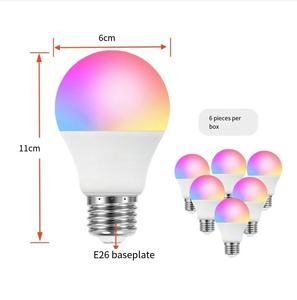 <span class=keywords><strong>Bombillas</strong></span> <span class=keywords><strong>LED</strong></span> Inteligentes RGB WiFi A19 E26 de Alto CRI Regulables Compatibles con <span class=keywords><strong>Alexa</strong></span> y Asistente de Google Control Remoto para PC de Aluminio CA 2700K-6000K - Product Image 5