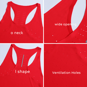 Men Seamless Marathon <b>Singlet</b> Lightweight <b>Running</b> Vest Breathable Polyester Stringers Good Quality Gym Sport Bonded tank Top - Product Image 4