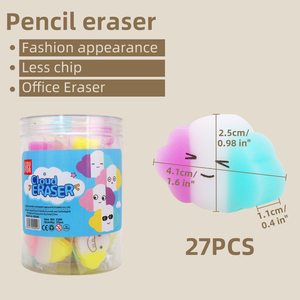 PVC tẩy đầy màu sắc cho trẻ em sáng tạo đám mây trắng hình dạng dễ thương tẩy - Product Image 3