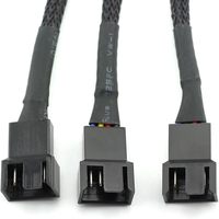 Câble adaptateur répartiteur d'extension de ventilateur 4 broches 1 à 3 PWM