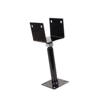 Support de chaussure de poteau de bois dissimulé à hauteur réglable galvanisé à chaud accessoires de Construction ancre de poteau
