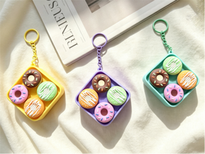 Lindo Juguete Realista de Comida: Dumpling y Fruta, Clicker de Teclado, Botón de Presión, Llavero, Colgante para Mochila, Alivio del Estrés - Product Image 2