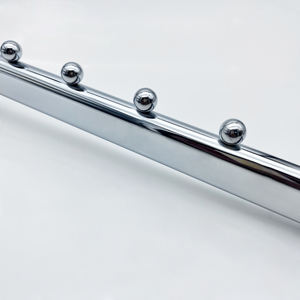 [MSMX] Toko Pakaian 15*30Mm Oval Tabung 5 Sampai 9-Bead Miring Tegak <span class=keywords><strong>Post</strong></span> Gantung Display Hook untuk 2 ''Saluran Berlubang - Product Image 5