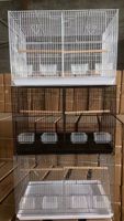 Cage à oiseaux en fil métallique pour service facile, robuste, pour perroquets et autres volailles, avec cadre pliable, pour usage domestique ou en volière, vente en gros